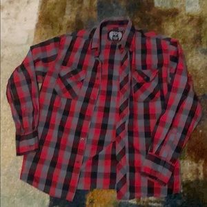Eighty eight red black and grey flannel